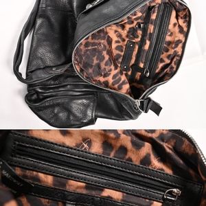 B. Makowsky Black Soft Leather Hobo Bag